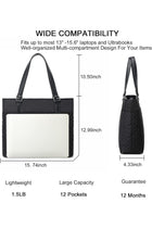Women Laptop Tote Bag for Work Canvas Handbag Purse Shoulder Bag Lightweight Canvas Laptop Bag for 15.6 Inch | Laptop