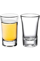 REATR SHOT GLASS 1.5 oz Set of 6 Clear Tumbler Thick Tequila Alcohol Rum Vodka Liqueur Mini Cup