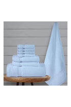 Bliss Casa 8-Piece Towel Set, Light Blue