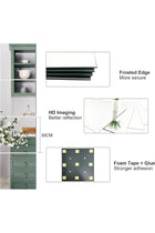 SKY-TOUCH 8PCS 30x30cm Frameless Glass Mirror Tiles – Full Length Wall Mounted for Bedroom, Living Room, Bathroom, Home Office, Door or Gym