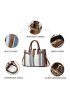 Women's Fashion Luxury Tote Bags, Ladies Designer Contrast Color Shopping Bag Clutch Bag Satchel Bag