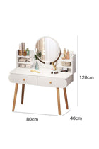 Multi-tier Dresser With Drawer And Mirror For Bedroom Dressing Table With Drawers Vanity Table Beautiful 80x40x120cm