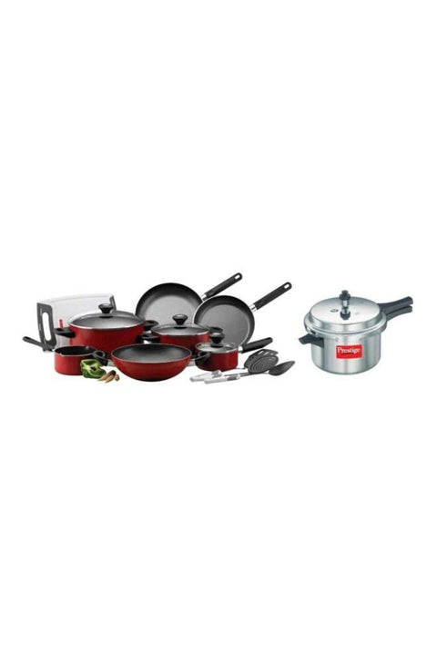14-Piece Classique Pro Aluminium Non Stick Interior Durable & Light Weight Cookware Set