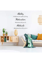 Stickers 2 Sheets Wall Quotes Stickers Ability Motivation Attitude Inspirational Home Decals Decor for Office School Classroom Teen Dorm Room
