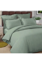 Cotton Double Duvet Cover 200x200 cm Sea Foam, 100% Long Staple Cotton Percale Weave Quilt Cover