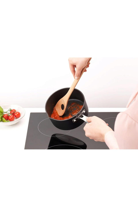 3 Piece Wooden Kitchen Utensil Set (Beech Wood) Spoon, Spatula & Corner Spoon - Sustainable Cookware