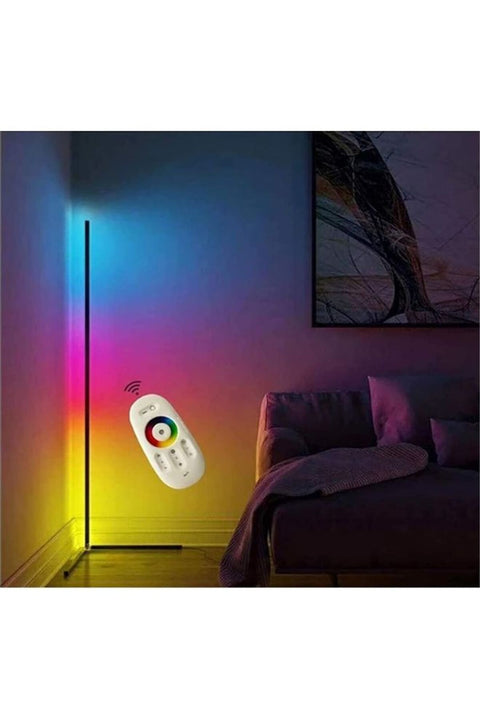 Remote Control LED Light Corner Lamp Multicolour