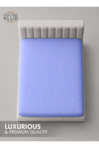 1-Piece Microfiber Fitted Sheet Striped, Lavender, Single (90×190 cm), Deep Pocket