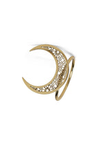 3 Piece Moon Napkin Ring - Gold