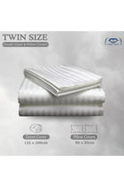 FOAM CRAFT® Cozy & Soft 3-Piece Stripe Duvet Cover Set with Hotel Quality Cotton TC Stain Free & Wrinkle Free