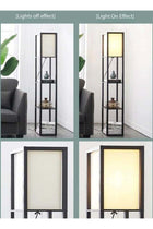 Household Luxury Design Floor Lamp with Multiple Storage Shelves for Living Room Bedroom Offices 26 x 26 x 159.5 CM