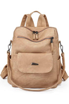 WYFJNX PU Leather Backpack Purse for Women Fashion Multipurpose Design Handbag Ladies Shoulder