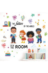 Classroom Wall Stickers - Inspirational Quotes Books Reading Playroom Wall Decals - Baby Kids Room Daycare School Library Wall Decor
