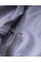 Grey Complete Duvet Cover Set For Single Bed With Fitted Sheet