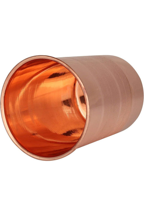 Pure Copper Glass for Drinking Water | Tumbler Set Of 4| Copper Cup Set for Ayurveda Health Benefits (11.8 Oz approx)