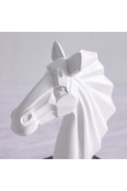 Mirabella Horse Sculpture Decor 21.5X21.5X23 cm -White