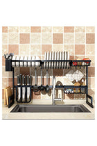 Dish Drying Rack Over Sink, Drainer Shelf for Kitchen Supplies Storage Counter Organizer Utensils Holder Stainless Steel Display- Kitchen Space Save Must Have