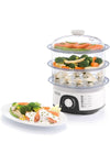 BLACK+DECKER Food Steamer, 775W, 10L 3-Tier Detachable Design, Timer Control, Quick & Easy Meal Prep