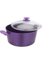 Aluminium Casserole With Durable Granite Coating, Purple, Rf10256