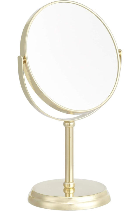 Vanity Mirror - 1X/5X Magnification, Gold