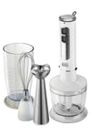 BLACK+DECKER 4-in-1 Stem Hand Blender with Chopper Bowl and Whisk SB4000-B5 White
