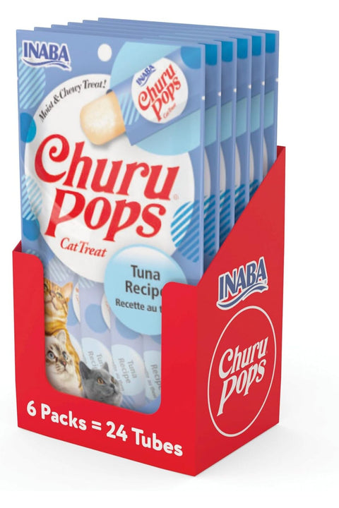 Churu Pops Moist and Chewy Cat Treat (Pack of 6) Premium Cat Treats. Unique Creamy Treat. No Artificial Preservatives