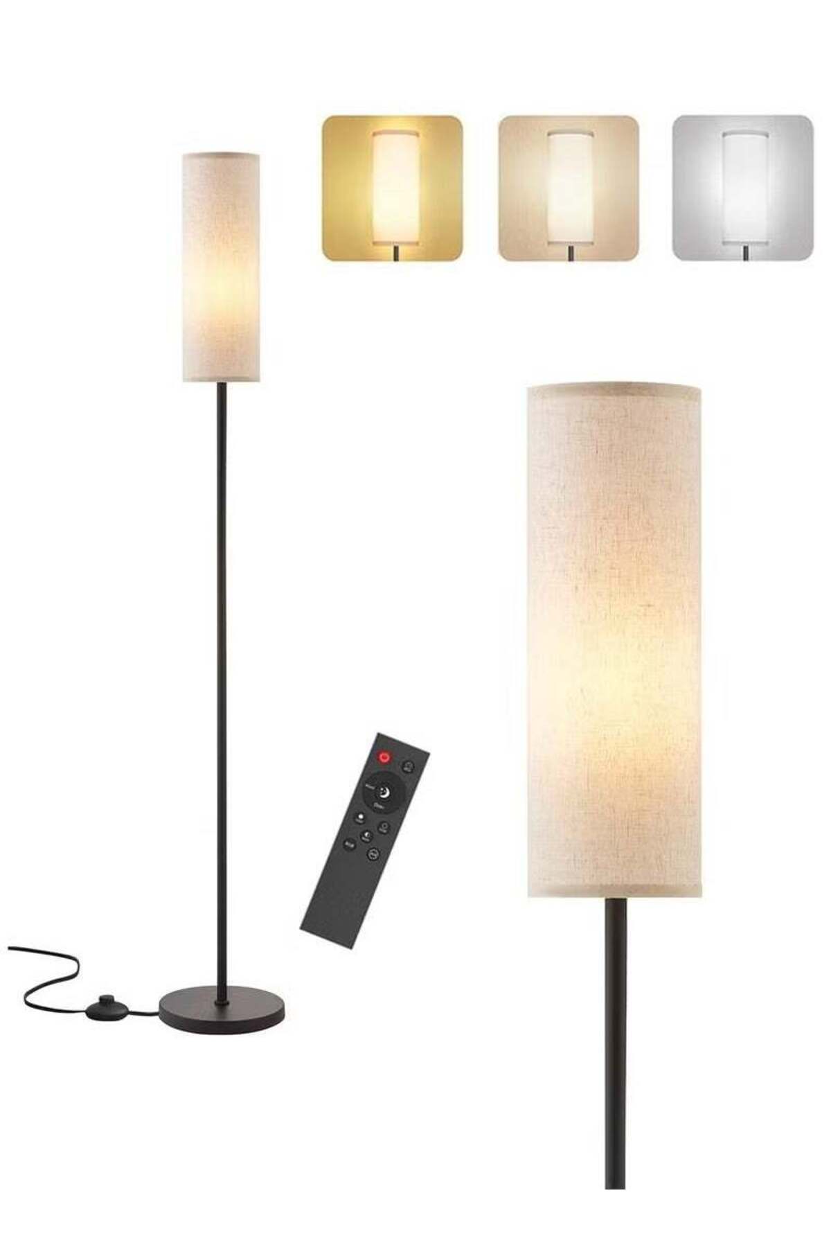Modern Floor Lamp with Warm Light Foot Switch ,for Bed Room Living Room Office Metal