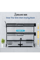 3 Layer Stainless Steel Kitchen Rack Dish Organizer Drying Rack Above Sink Drain Rack Kitchen Storage Countertop Utensil Holder