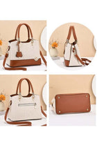 Women's Fashion Luxury Shoulder Bags, Ladies Designer Contrast Color Handbag Tote Bags Clutch Bag, PU Leather Crossbody Bag Satchel Bag Beach Bag Carry Bag for College Students and Teenagers