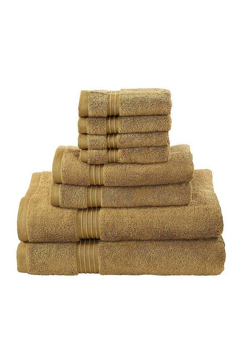 Bliss Casa 8-Piece Towel Set, 100% Combed Cotton 550 GSM Superior Quality, Quick Dry Highly Absorbent Thick Bathroom Soft Hotel Towels for Bath And Spa, Towel Set Includes 2 Bath Towels (70x140 cm), 2