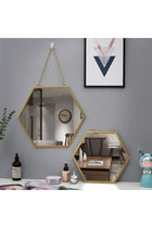 Square wrought iron frame wall mirror for bathroom, entryway, bedroom and living room. Metal Hanging Ring Mirror For Dressing Table, Wall Mounted Mirror