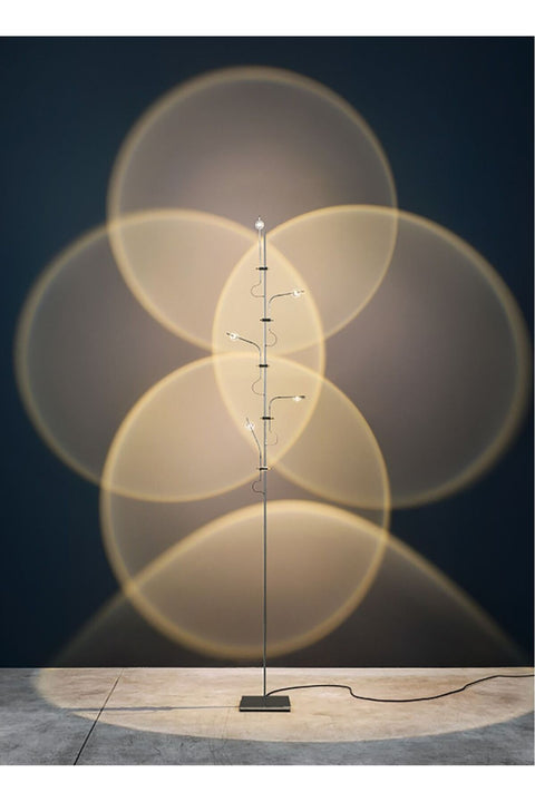 Floor Lamp Standing Lamp Sofa Lamp Decor Lighting with Replaceable Color Filters Mood Light 5 Heads