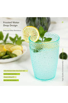Unbreakable Plastic Drinking Glasses Set of 4, 350ml Reusable Tumblers, Colorful, BPA-Free, Dishwasher Safe, Water Juice Cups, Ideal for Gifts