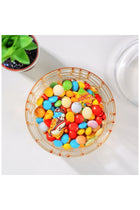 Acrylic Candy Bowl- RF12339/ Elegant and Sleek Design with Durable and Long-Lasting Construction, Gold Frame/ Multi-Purpose Storage Bowl Ideal for Fruits, Vegetable, Dcor Items, Candies/ Eas