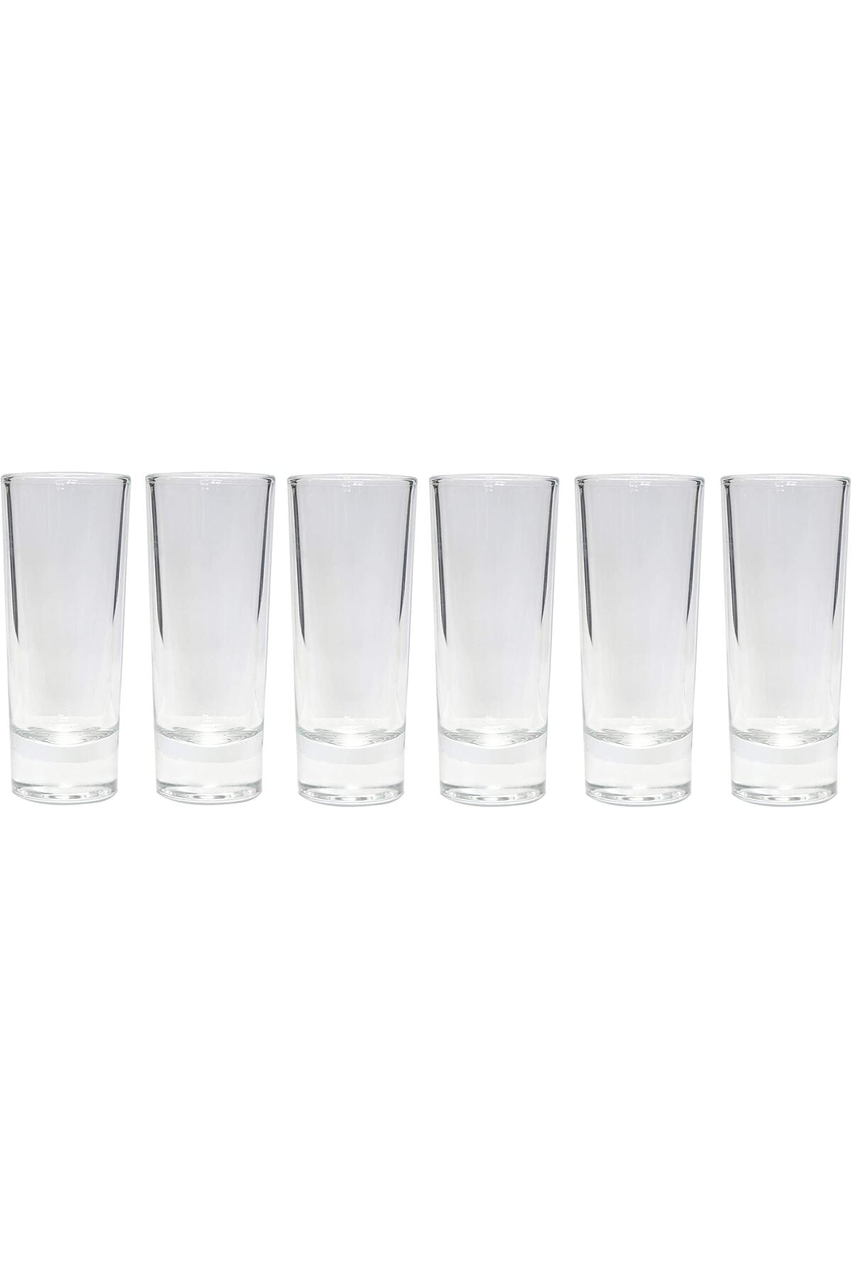 2 Ounce Tall Shot Glass for Tequila Vodka-Set of 6 Party Shot Glasses Tall Cocktail Glasses Drinking Glass Party Shot Glasses