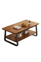 Stylish & Durable Coffee Table Sofa Side Table End Table Snack Table Bedside Table Nightstand with 2 Layer Storage for Small Space