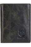 Large Capacity Genuine Leather Bifold Wallet/ Holder for Men with 15 Card Slots QB-027