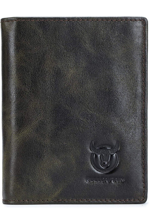 Large Capacity Genuine Leather Bifold Wallet/ Holder for Men with 15 Card Slots QB-027