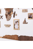 Enjoy The Wood 3D Wooden World Map Wall Decor, Elegant Light Wood Travel Wall Art for Home and Office, Premium Gift Idea and Modern Wall Decor UAE – Light M (100 x 60 cm)