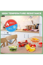 12pcs Glass Food Storage Containers with Lids, Meal Prep, Pantry Kitchen Storage Containers for Lunch, Leak Proof, Airtight Glass Lunch Bento Boxes for Microwave, Oven, Freezer And Dishwasher