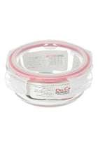 Glass Airtight Container Clear/Pink