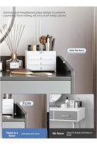 Home Bedroom Dressing Table Storage Cabinet with LED Hd Makeup Mirror, 2 Drawers Dressing Table With Drawers Vanity Table Beautiful Makeup Table 100*40*116CM