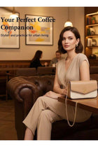 2PCS Bags for Ladies with Wallet Ladies Bag Small Shoulder and Crossbody Tote with Golden Chain Strap Elegant Women Handbag