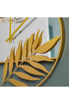 New In Clock In A Mirror Wall Clock 60X60X4Cm Gold