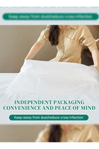 4 PCS Breathable And Lightweight Disposable Bed Sheet Set Ultimate Travel Bedding Set White