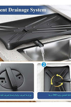 Dish Drying Rack, Stainless Steel Dish Rack with Drainboard for Kitchen Counter and Sink, Dish Drainer with Removable Utensil Holder