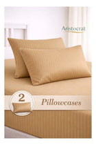3‑Piece Striped Microfiber Flat Bed Sheet Set, suitable for Queen and King sizes, 220x240cm