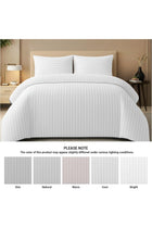 Pamposh Satin Stripe Duvet Cover Set, Bedding Set, Hypoallergenic, Ultra-Soft Microfiber Bed Linen (Double, 200 x 200cm)