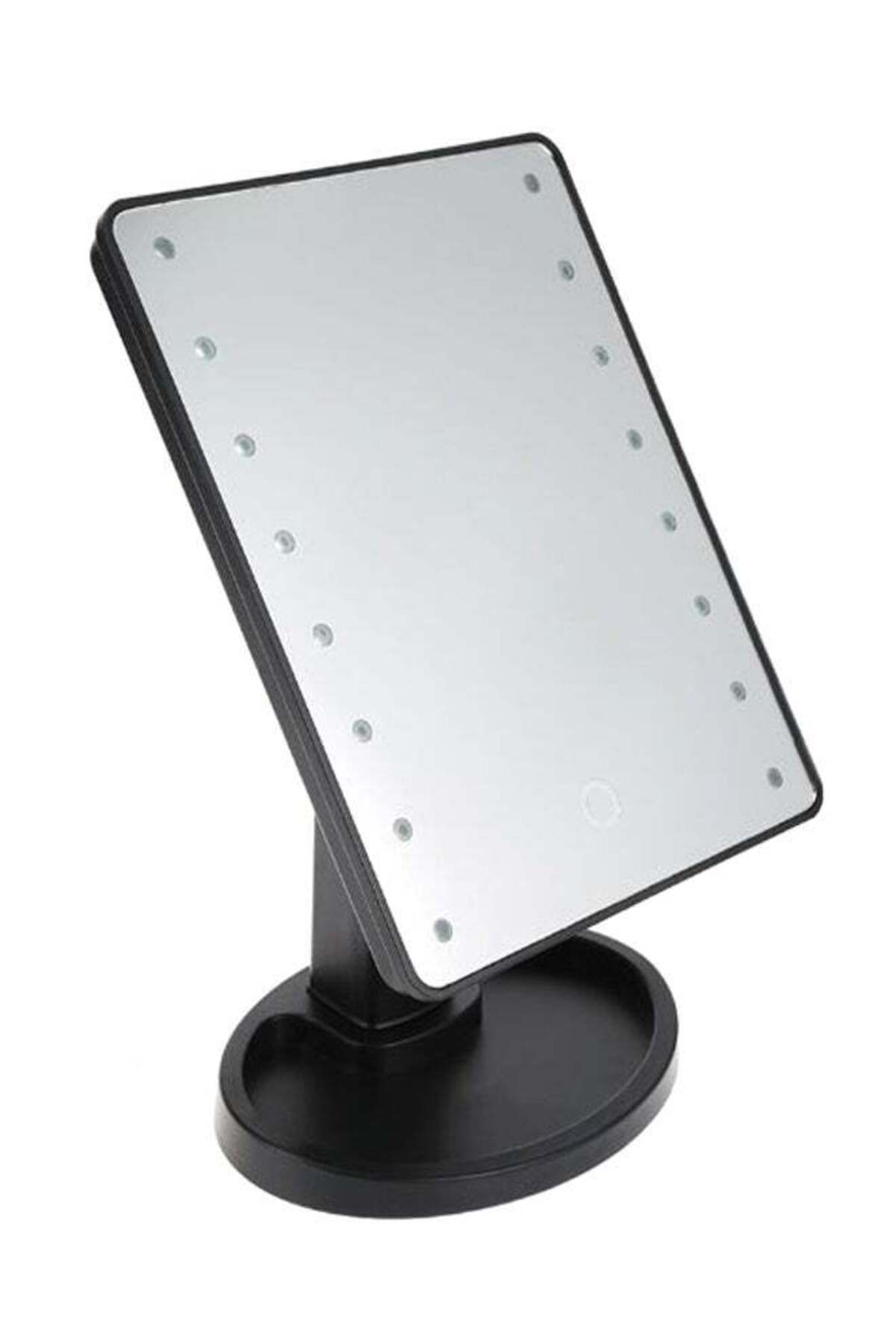 LED Touch Screen Makeup Mirror Black/Clear