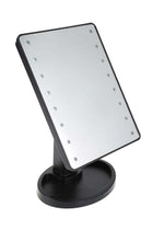 LED Touch Screen Makeup Mirror Black/Clear